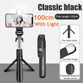 3-in-1 Bluetooth Selfie Stick Tripod with LED Fill Light