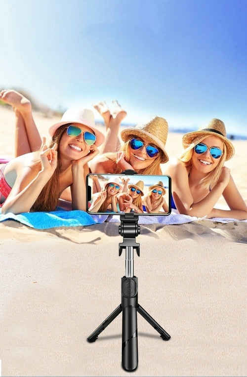 3-in-1 Bluetooth Selfie Stick Tripod with LED Fill Light