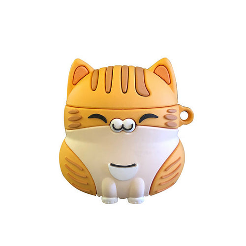 Fat Orange Cat Soft Protective Case for Headphones